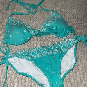 Xhilaration Embroidery Bikini Set